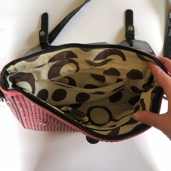 Hot Pink Bedazzled Mini Messenger Bag - Picture 2 of 7